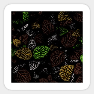 Autumn, Leaves Pattern 19 Sticker